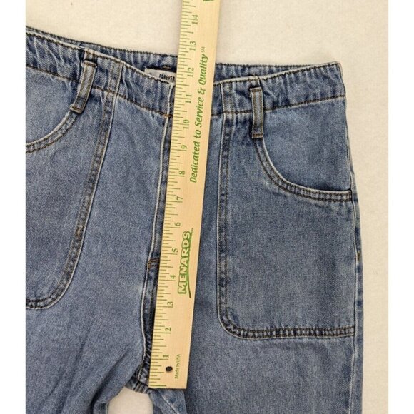 Forever 21 Women's Jeans Size 26 Light Wash High Rise Button-Fly Tapered - Picture 9 of 15